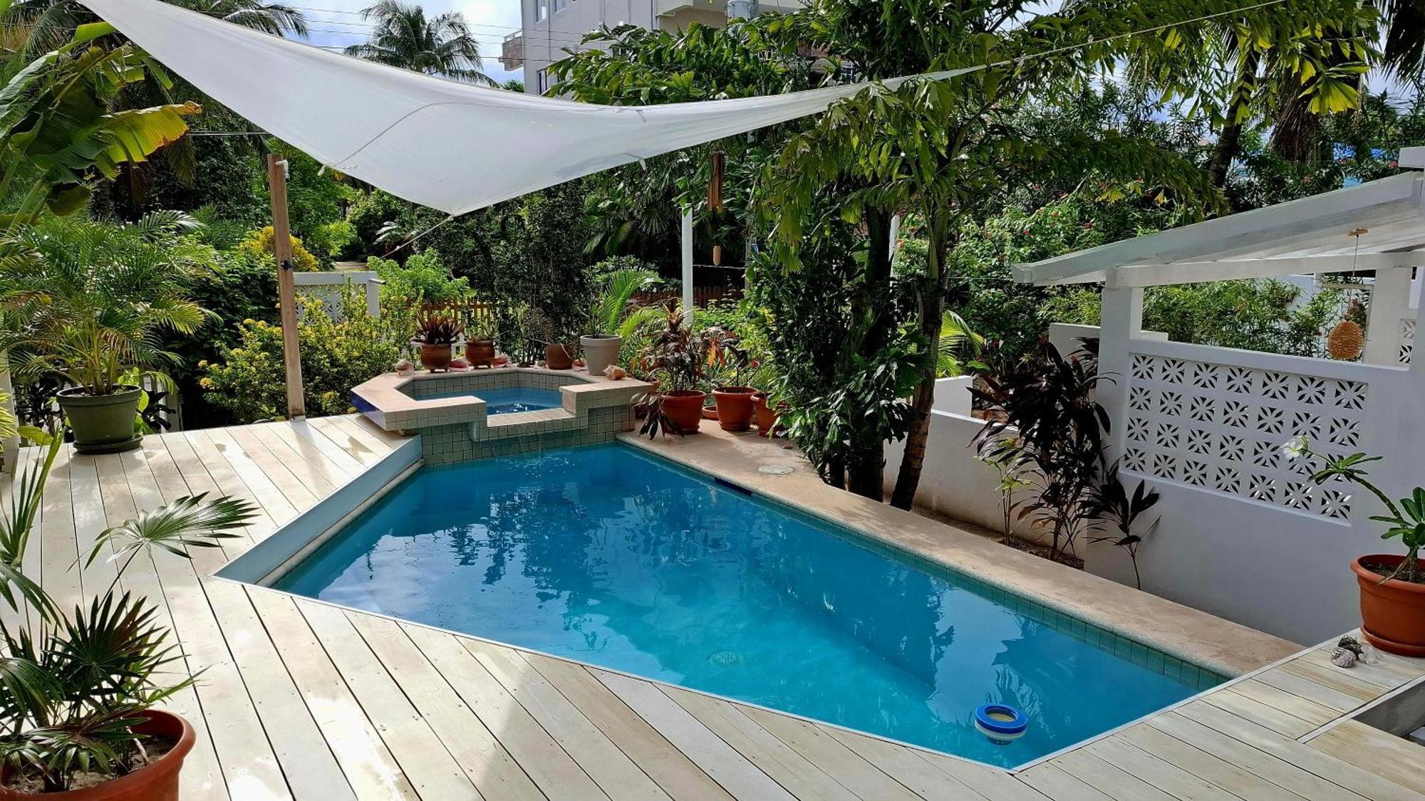 Amanda'S Place Casa Amancer - Sea View, Pool And Tropical Garden Caye Caulker Ngoại thất bức ảnh